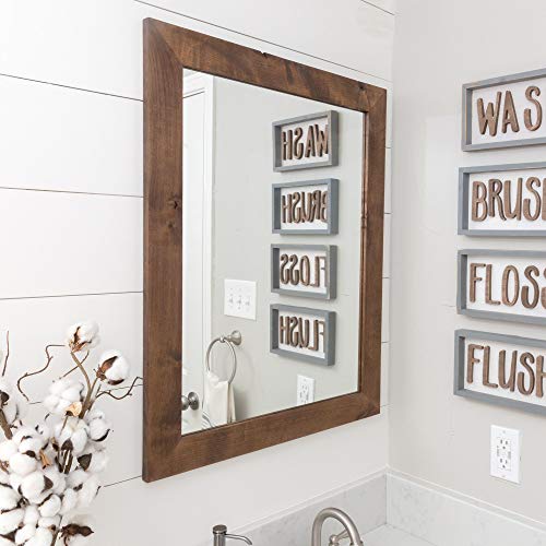 Drakestone Designs Bathroom Vanity Mirror, Modern Farmhouse, 24x31 inches - Image 5