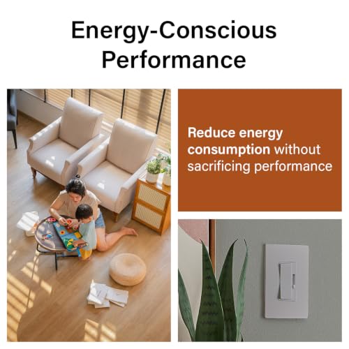 Image of Legrand Radiant 150W LED Dimmer Light Switch 3-Way Rocker Gray 1 Pack | Pass & Seymour LED Optimized, Decorator Rocker Dimmer Switch, for Dimmable LED Bulbs, Flicker-Free