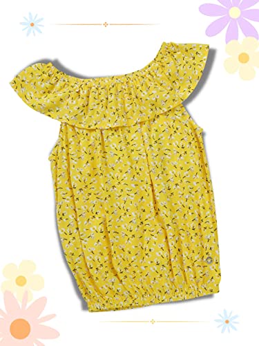Image of Gini & Jony Girls Blue Polka dot Silk Full Sleeves Woven Top