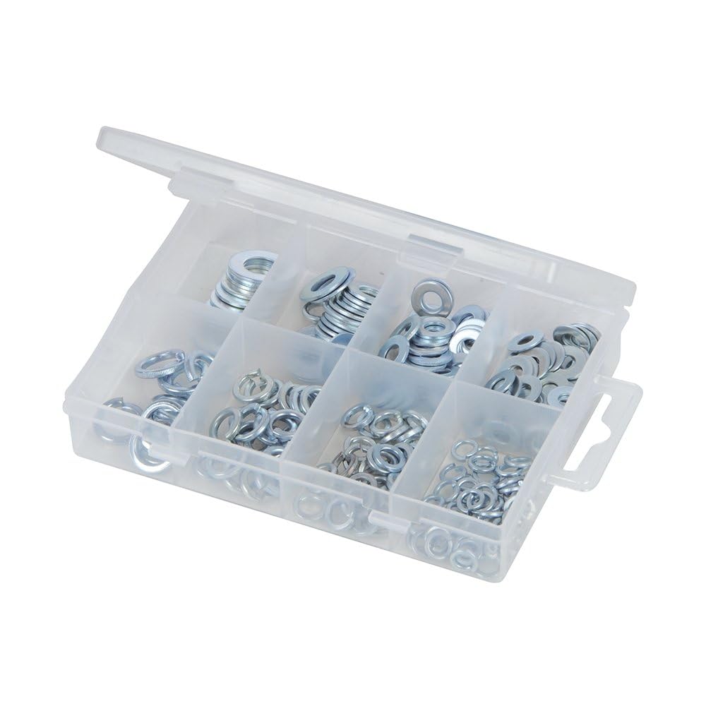 Fixman Silver 935619 Steel Washers ,,Pack 210Pce
