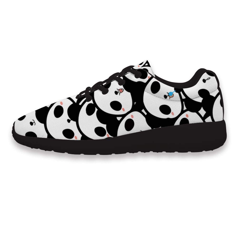 Cute Panda Trainers Running Shoes - Interest Printing Custom Mens Womens Casual Shoes Classic Lightweight Comfortable Walking Sneakers