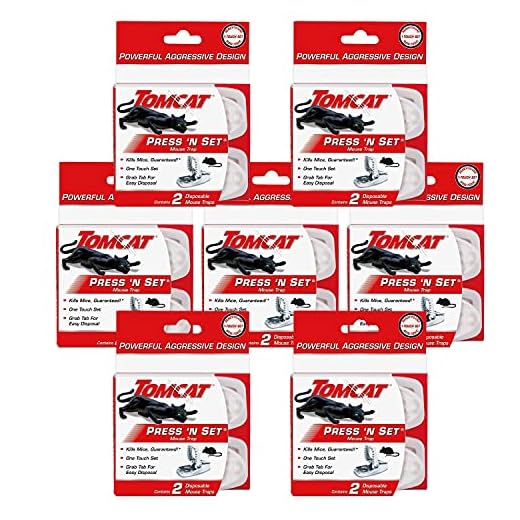 Tomcat Press 'N Set Mouse Trap, 2 Traps/Pack (7-Pack)