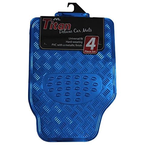 JVL Titan 01-693 Alfombrillas de Goma Azul Cover