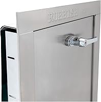 Vista 4 de Oswald Supply Puerta universal de acero inoxidable para basura, compatible con la ADA, 20 pulgadas de ancho x 20 pulgadas de alto, clasificación