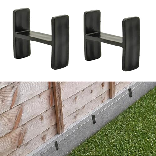 Fence Panel Holders (Pack of 12) Anti-Bowing Panel Holders for Concrete Gravel Boards Prevent Fence Damage & Rot Lift Panels Off Boards Heavy Duty Garden Fence Spacers (Pack of 12)
