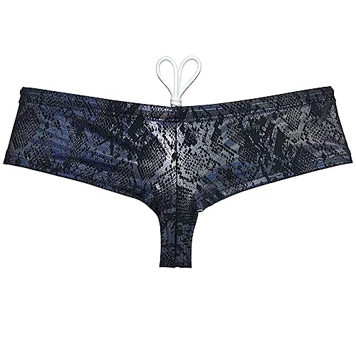 Fashion Men's Metallic Mini Cheek Swimwear Sport Male Soft Contour Pouch Bikini Swimsuit Shiny Board Shorts3