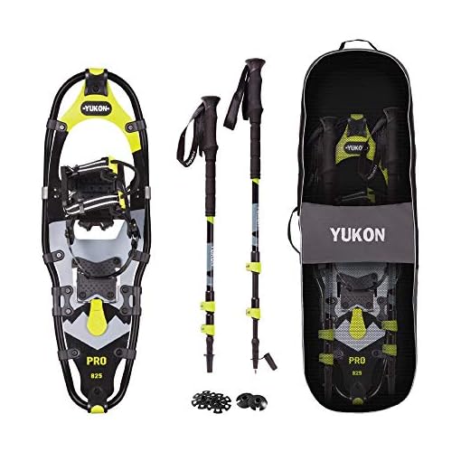 Aluminum Snowshoes Yukon Charlies Snowshoe Kit Hiking Poles For