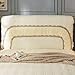 Stretchbett Kopfteil Dicke Waschbare Staubdichte Bett Kopfschutzabdeckung Schlafzimmer Dekorative Geeignet Alle Arten Von Kopfträdern,Weiß,59"/150cm
