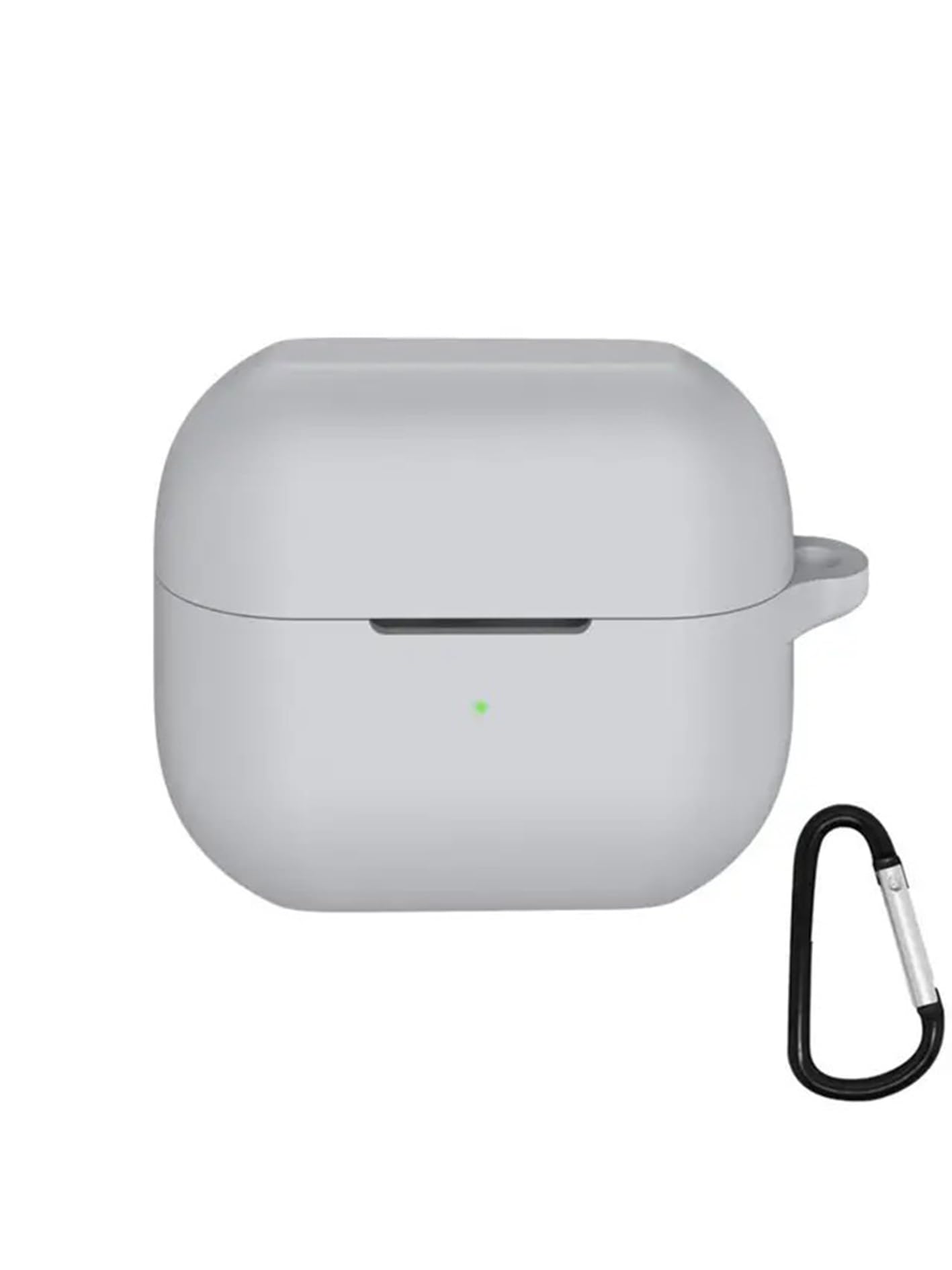 Nanospace Samsung Galaxy Buds3 İle Uyumlu Kılıf Kancalı Yıkanabilen Silikon Kılıf (gri)