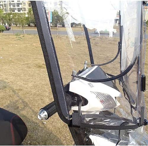 Paraguas para Scooter, Cubierta Universal Totalmente Cerrada e Impermeable, Protección contra Sol y Lluvia para Scooters Eléctricos, Diseño Plegable para Uso y Almacenamiento Fácil