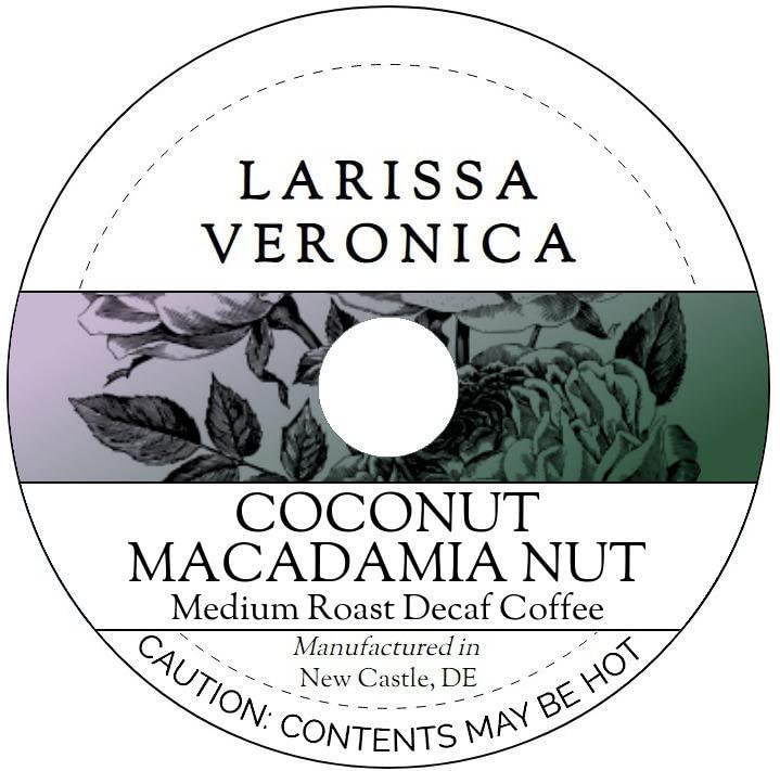 Coconut Macadamia Nut Medium Roast Decaf Coffee (Single Serve K-Cup Pods) (Gourmet, Naturally Flavored, Whole Coffee Beans) (12 pods, ZIN: 575273) - 2