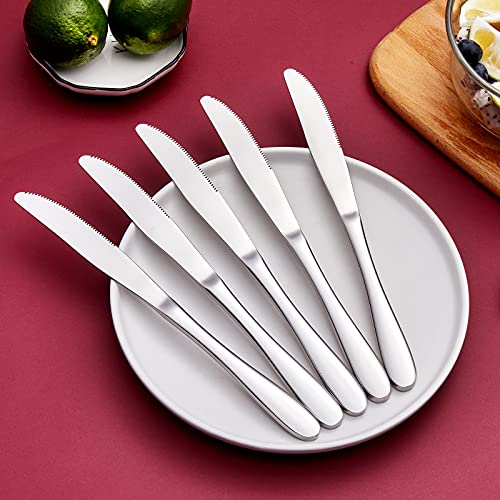 Aebeky 16-Piece Stainless Steel Table Knives,Dinner Knives Set,9.1-Inch (16-Piece) #TOP4