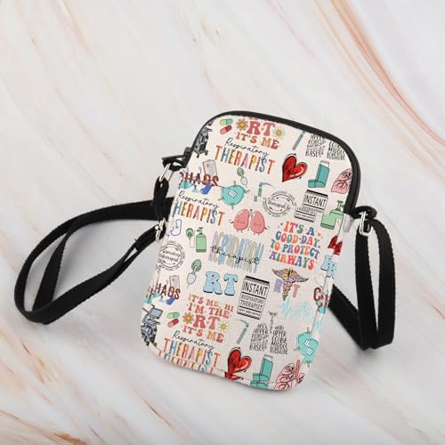 WCGXKO Respiratory Therapist Gift RT Respiratory Therapy Zipper Crossbody Bag for RT Graduates3
