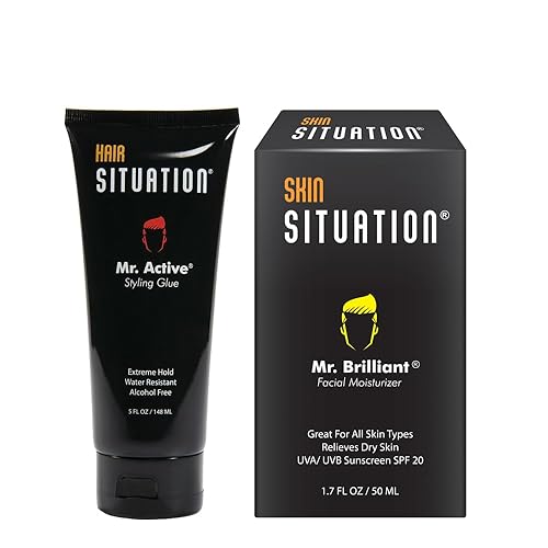 Gel para el cabello Mr. Active Strong y Mr. Brilliant Face Moisturizer