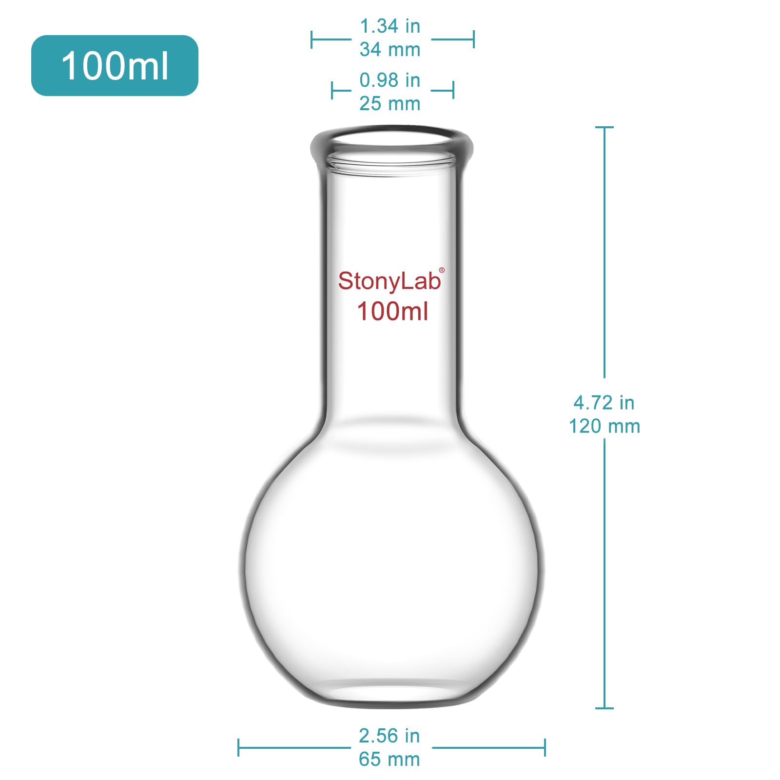 Ronde Bodem Glazen Kolf Glas Ronde Bodem Kolf 5000 Ml Borosilicaatglas 3 3 P 010688266635