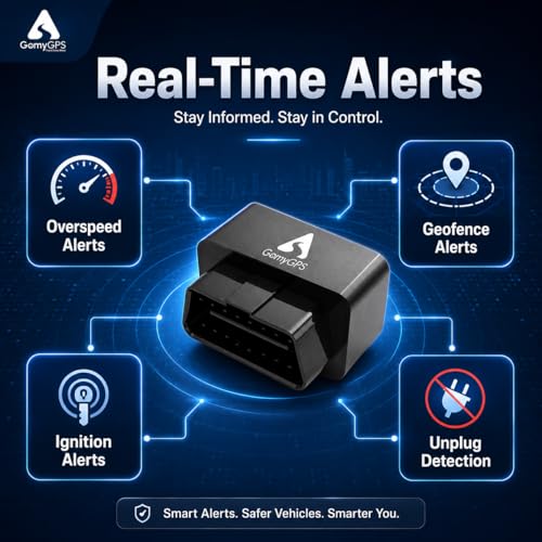 Image of 4G Enabled Plug & Play OBD GPS Tracker for Car, Truck, & Bike | 5G Sim | Driving History & Geofence Alerts | Real-Time Location | Bluetooth Enabled | Android App Support