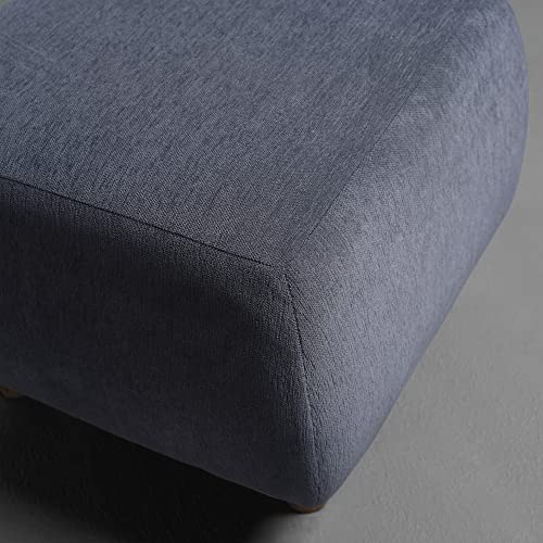 Image of Sleepyhead Yolo Ottoman Designed by Duroflex - Premium Fabric Pouf, Stylish & Durable Accent Stool - Sesame Grey