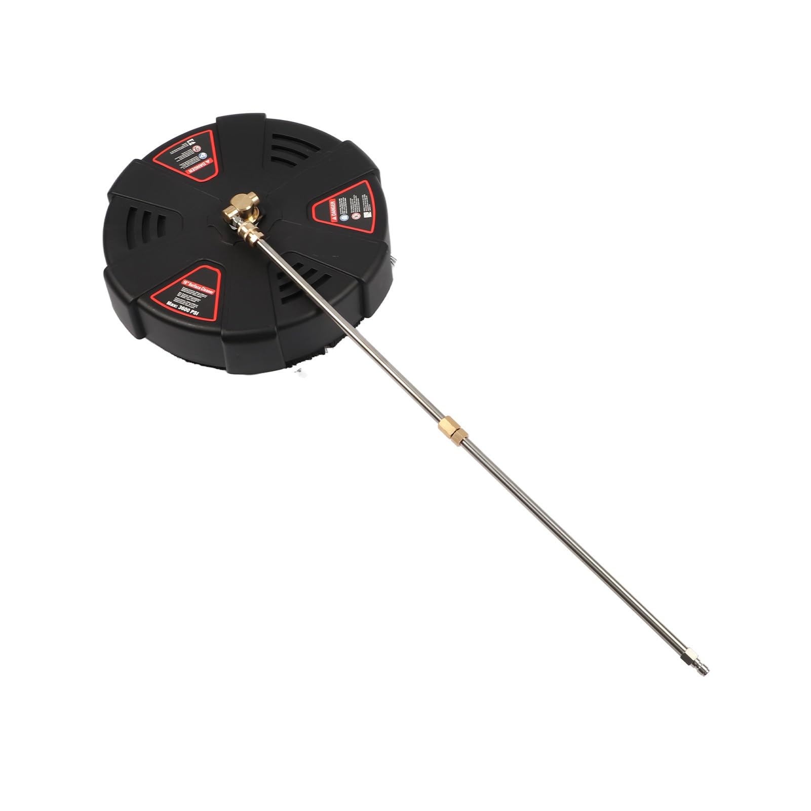 Emoshayoga Limpiador de Superficies de Lavadora Eléctrica de Alta Presión de 16 Pulgadas para una Limpieza Eficiente de Jardín y Limpieza de Pavimentos de Acero Inoxidable