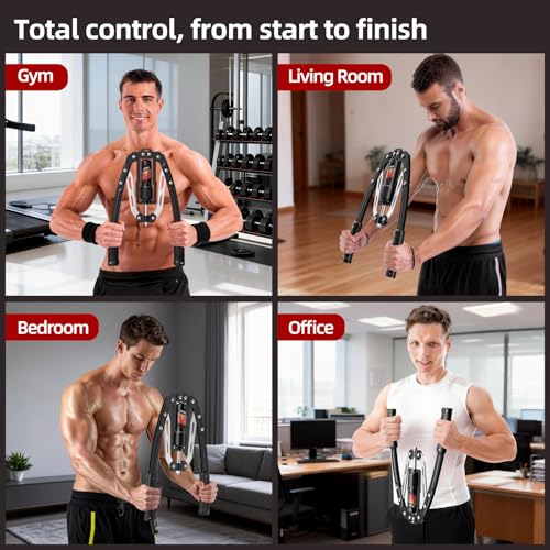 Image of SoftGym Twister Arm Chest Trainer Exerciser Workout Equipment,Adjustable 22-470lbs Hydraulic Power,Home Chest Expander Machine,Home Gym Workout Equipment for Upper Body Strength Training