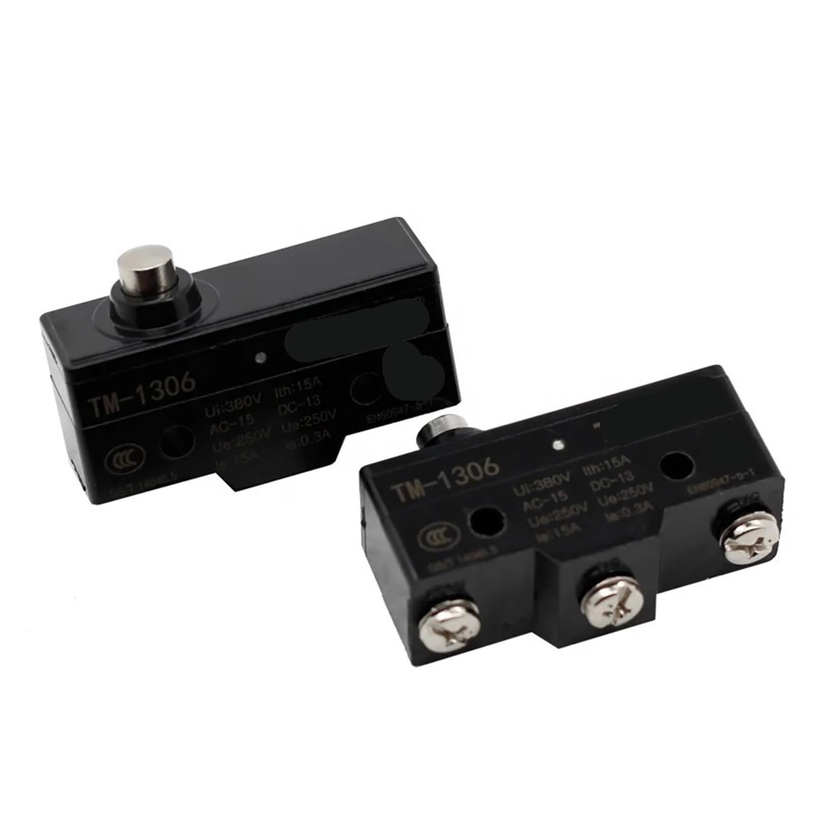 AUOQKQUT Push Button Plunger Momentary Limit Switch SPDT 15A