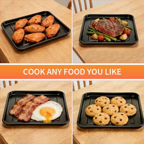 Image of Air Fryer Rack Basket Tray for Ninja Foodi 8 in 1 SP100 SP101 Digital Air Fryer Countertop Oven, 13.4''*13.4'' Stainless Steel Air Fryer Accessories Roasting Steamer Grill Racks，Dishwasher safe