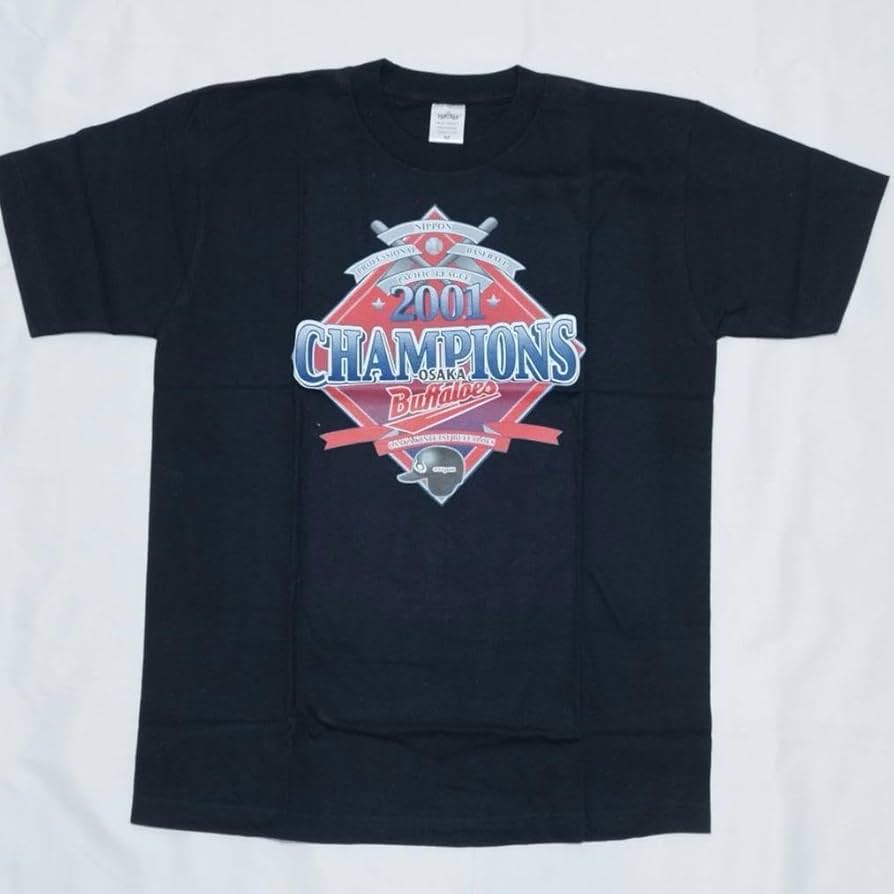 Amazon.co.jp: 大阪近鉄バファローズ2001優勝記念 Tシャツ M