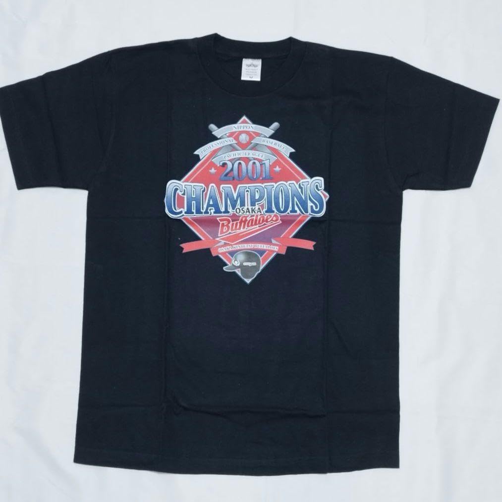 Amazon.co.jp: 大阪近鉄バファローズ2001優勝記念 Tシャツ M