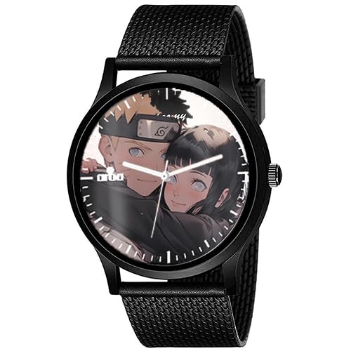 AROA Watch New Watch for Naruto Hinata Lovely Model : 1247 Black Metal Type Analog Black Strap Watch White Dial for Men Stylish Watch for Boys- (B0CPFGHRWH) Amazon Price History, Amazon Price Tracker