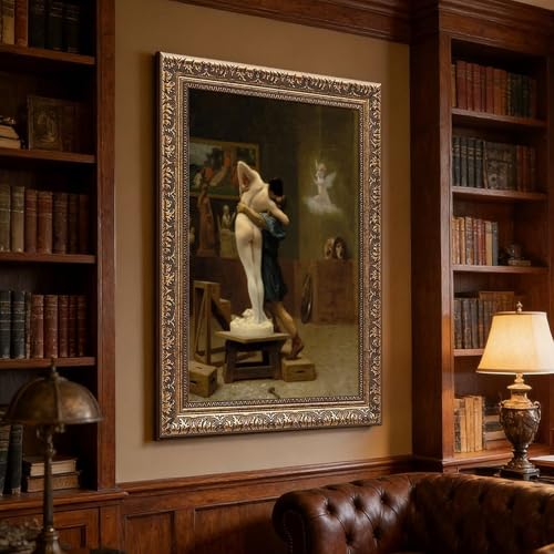 Pygmalion et Galatée Jean Leon Gerome impression sur toile décoration murale 61x91