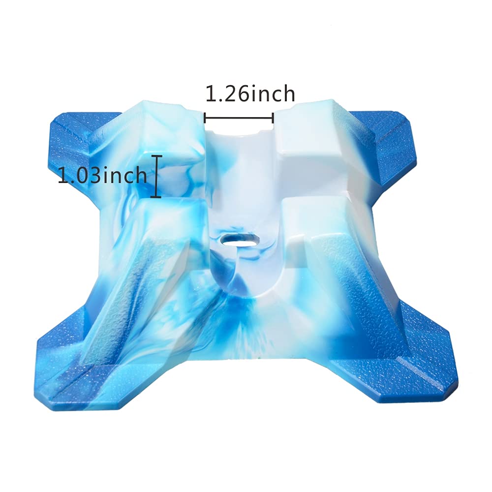 CLAS FOX Pro Scooter Stand Fits Scooters with 95mm to 120mm Scooter Wheels (Blue-White)