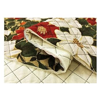 ハンドメイド 花柄キルト 生地 50cm単位 キルティング 花柄パッチワーク風 562-243-2 実