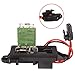 PartsSquare HVAC Blower Motor Resistor Fan Resistor with Harness 89019100 (for manual control only)