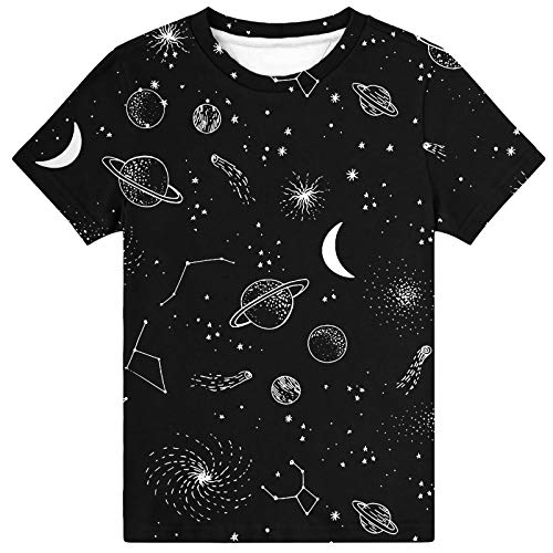 Image of Hgvoetty Boys Girls Graphic T-Shirts Kid 3D Casual Tops Tees for 6-16 Years