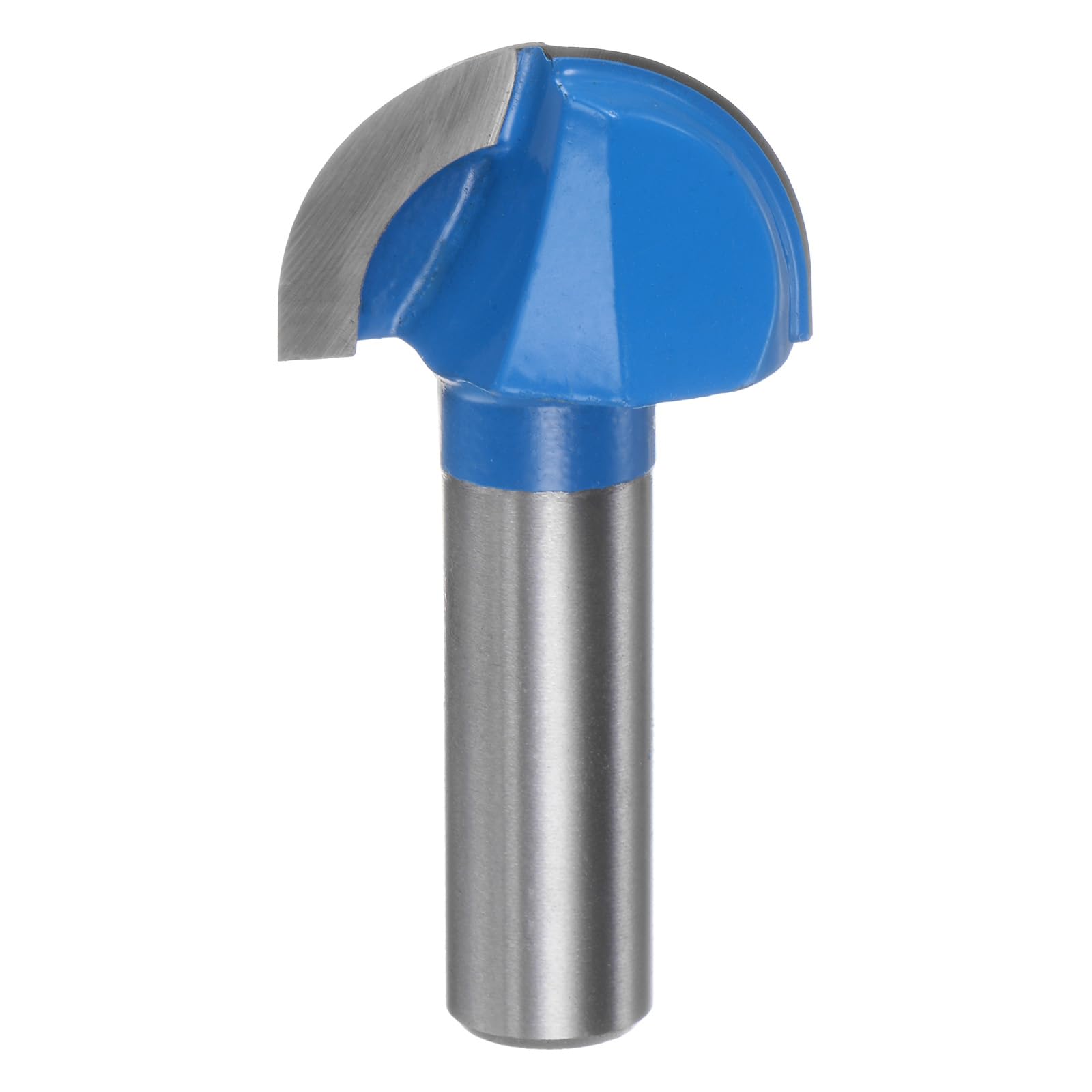 HARFINGTON Router Bit Core Box 1/2 Shank 1-1/4 Inch Cutting Dia. Round Nose Router Bit 2 Flutes Carbide Cove Box Cutter for Carpentry Woodworking