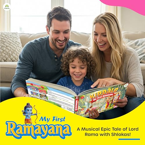 Image of Kiddale Dual 2‑in‑1 Combo Pack: Hindi Musical Panchatantra + Ramayana - Interactive Moral Tales & Shlokas for Kids, Bilingual Sound Storybooks