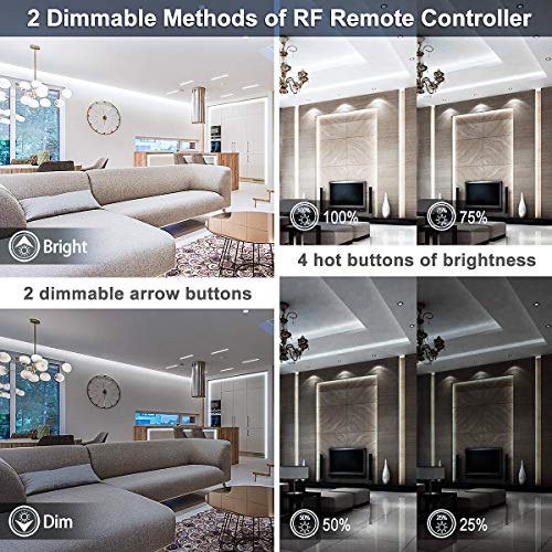 Tira Led Blanca Regulable con Control Remoto RF miniatura 7