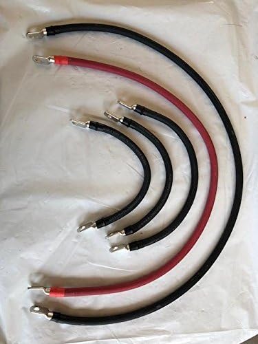 EZGO RXV 2 Gauge Battery Cable Set with Main Positive and Negative Cables 2013+