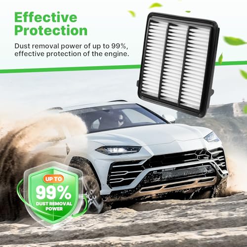 Image of 2PCS Engine Air Filter Fit for 2023-2026 CR-V 1.5L, 2022-2026 Civic 1.5L | 2023-2026 Accord, 2023-2026 Integra, All Fit L4 1.5L, Not Hybrid, 1722064AA00, PA99892