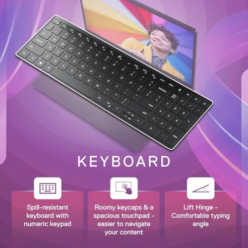 Image of Dell 15, AMD Ryzen 3 7320U Processor (8GB RAM / 512GB SSD /Windows 11 + Office H&S 2024 + M365 / 15.6 inch(39.62 Cm) FHD Display / 12 Month Mcafee /Black Color / 1.63 Kg /Thin & Light Laptop