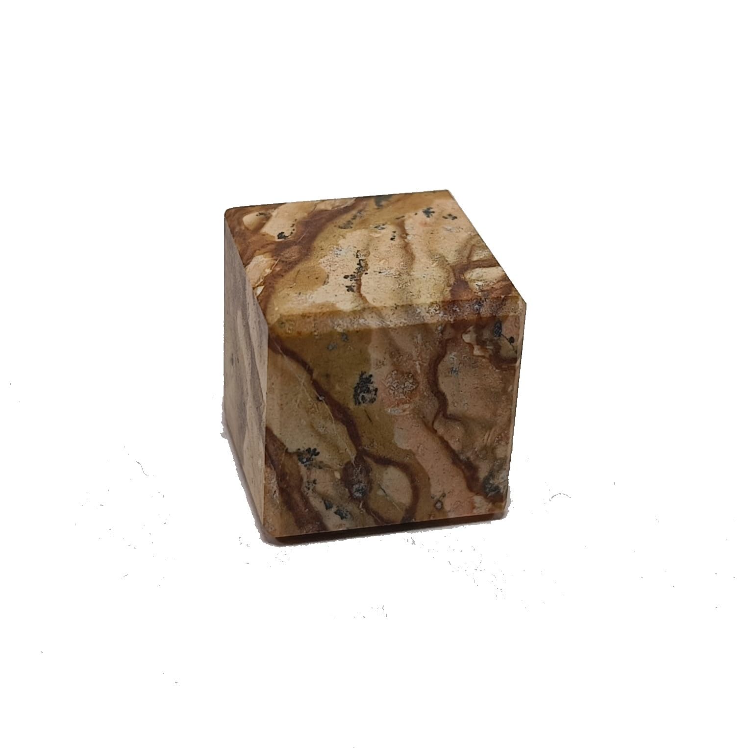Natural Picture jasper Healing Cube Stones Reiki Crystal Healing 15-20 mm Size-image-23