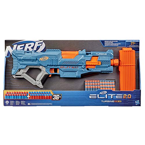 Nerf Elite 2.0 Turbine CS-18 motorisierter Blaster, 36 Nerf Darts, 18-Dart Clip-Magazin, Tactical Rails & Elite 2.0 Echo… – Bild 4