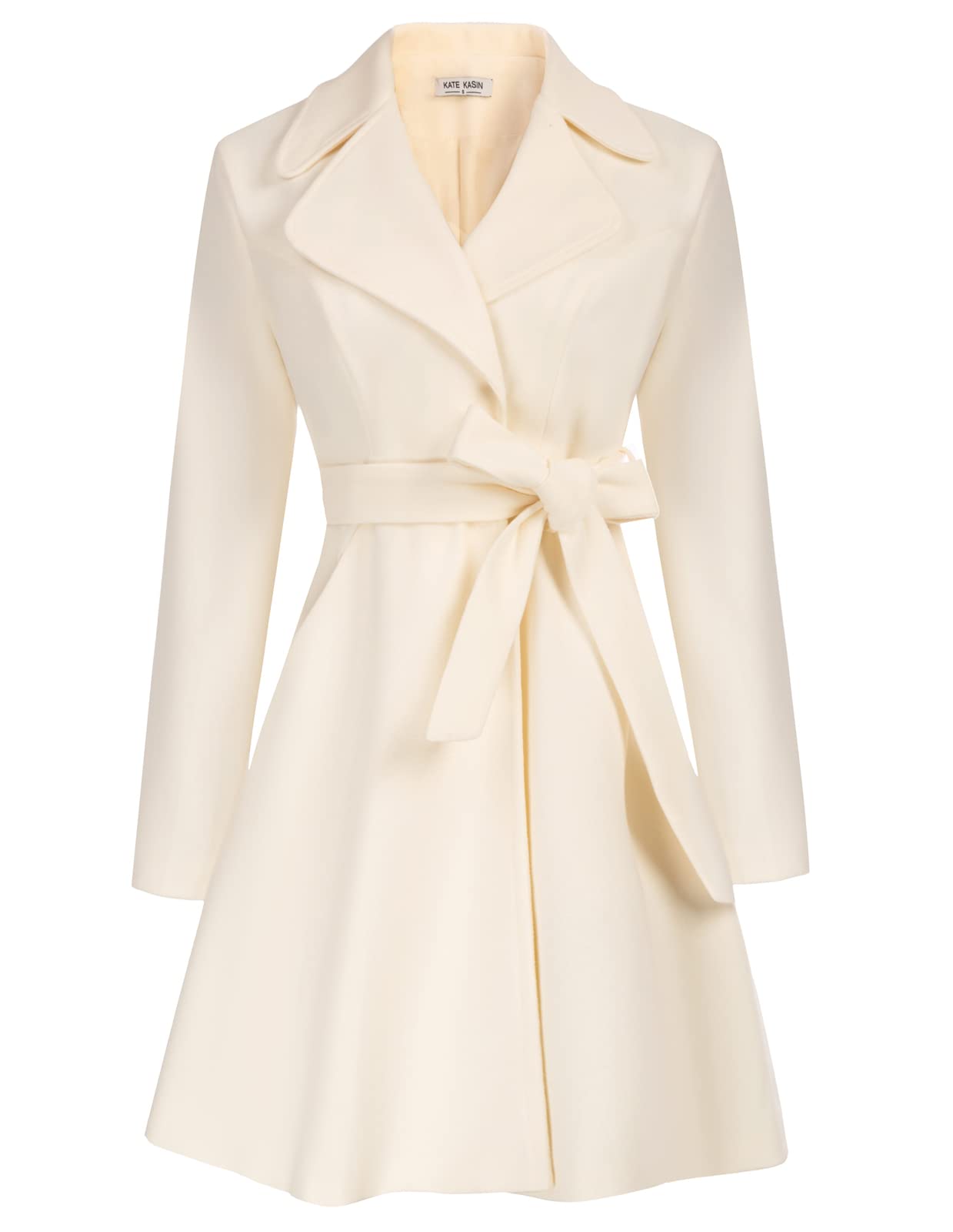 Kate Kasin Women A Line Peacoat Dress Coat