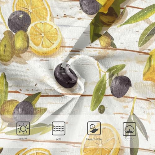 Wusikd Lemon Leaves Girls' Underwear Cotton Girls Briefs Soft Toddler Underwear 2T3