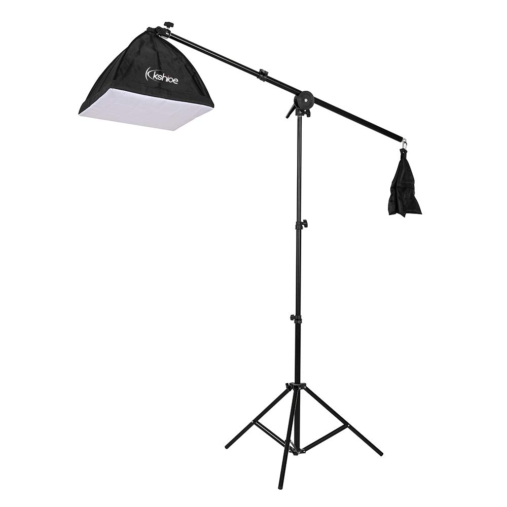 Alightup Kit d'Éclairage Photo Studio 5-en-1 avec Système de Support Réglable - 3 Softbox, Ombrelles, Réflecteur, Toiles de Fond et Sac de Transport pour Portraits