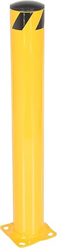 Vestil BOL-42-5.5 - Bolardo de seguridad para tuberías con recubrimiento en polvo amarillo, acero, 5-12 pulgadas de diámetro exterior, 42 pulgadas