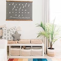 OrganiHaus Aufbewahrungskorb Rechteckig Geflochten, Körbe Aufbewahrung Wohnzimmer, Kinderzimmer, Badezimmer, Deko Korb, Faltbar mit Griffen für Decken & Spielzeug – Honig & Cremeweiß, 37x25x22,5 cm – Ansicht 4