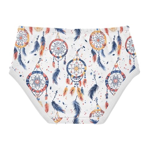 ZZKKO Boho Dream Catcher Girls Underwear Toddler Panties for Girls Comfort Brief Size 2T-8Y2