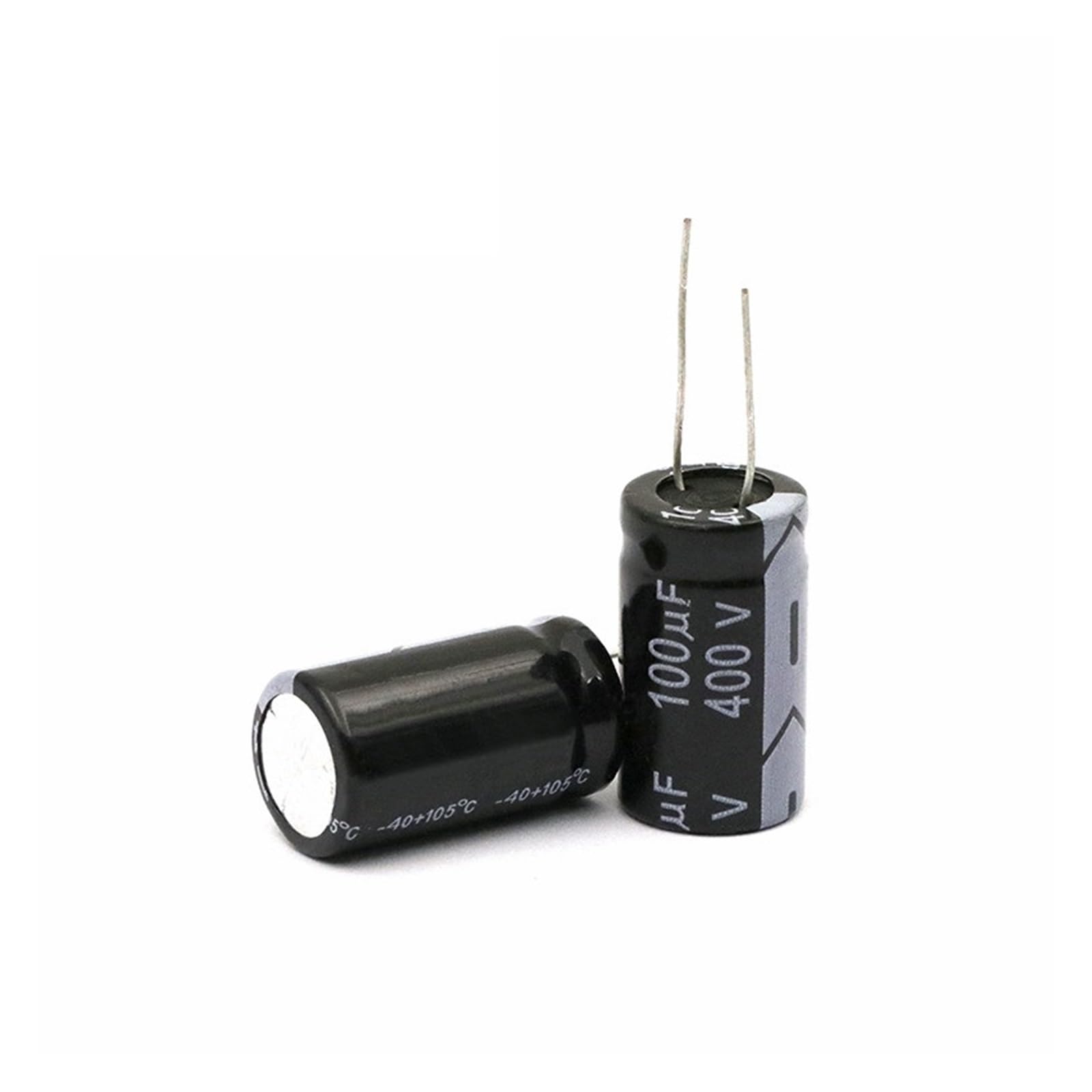 ICXLPMC 2PCS Electrolytic capacitor 400V100uF 18 * 30mm aluminum electrolytic capacitor 100uf 400v