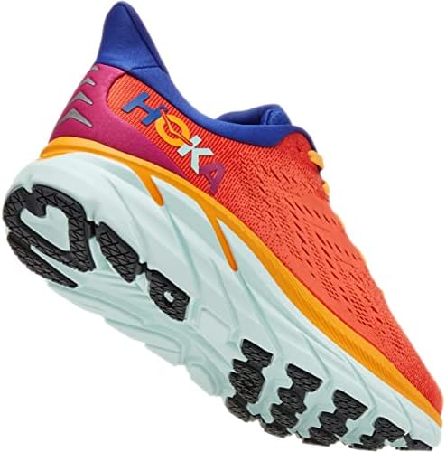 HOKA ONE ONE Clifton 8 Mens Shoes Size 9, Color: Fiesta/Bluing | Image 1