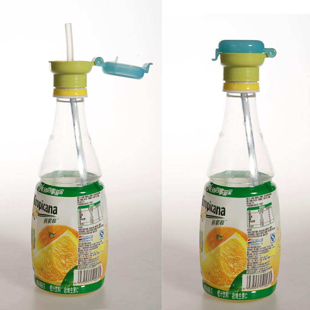 CALANDIS™ Kid's Portable Bottle Drinks Spill-Proof Straw Cover Drinking Tube Green | Baby Bottles | Bottle Feeding | Feeding | Baby-image-31
